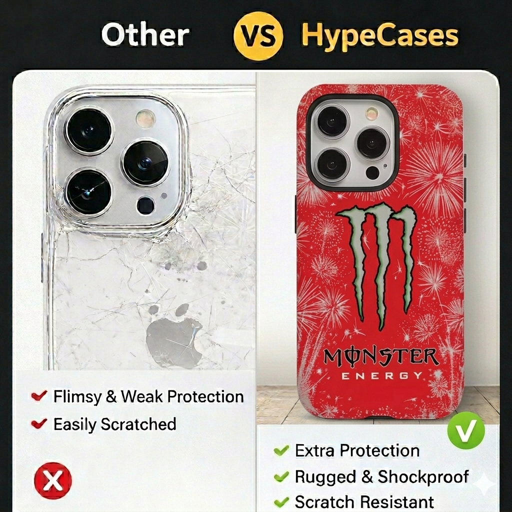 Red Fireworks Monster Case