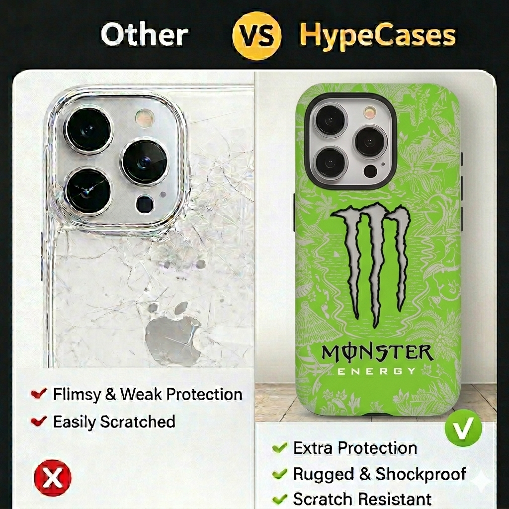 Green Pattern Monster Case