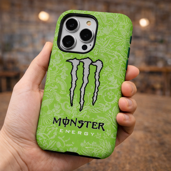 Green Pattern Monster Case